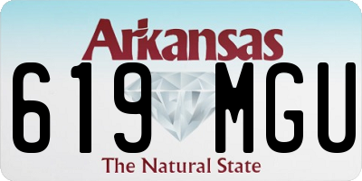 AR license plate 619MGU