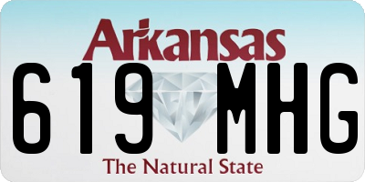 AR license plate 619MHG