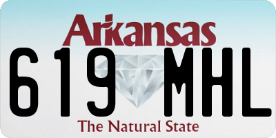 AR license plate 619MHL