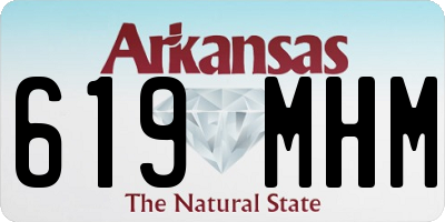 AR license plate 619MHM
