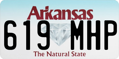 AR license plate 619MHP