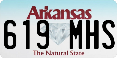 AR license plate 619MHS