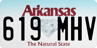 AR license plate 619MHV