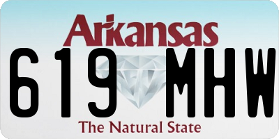 AR license plate 619MHW
