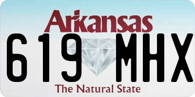 AR license plate 619MHX