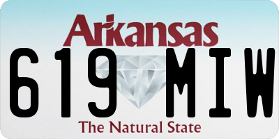 AR license plate 619MIW