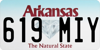 AR license plate 619MIY