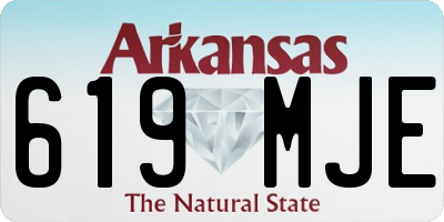 AR license plate 619MJE