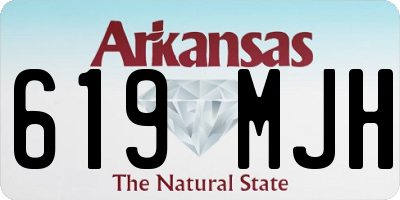 AR license plate 619MJH