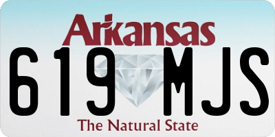 AR license plate 619MJS