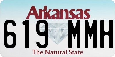 AR license plate 619MMH