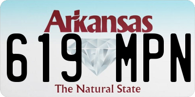 AR license plate 619MPN