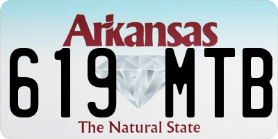 AR license plate 619MTB