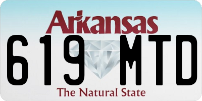 AR license plate 619MTD