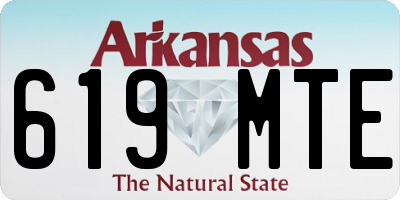 AR license plate 619MTE