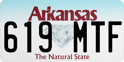 AR license plate 619MTF