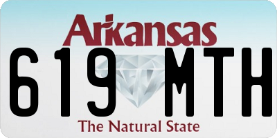 AR license plate 619MTH