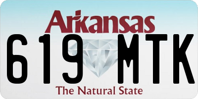 AR license plate 619MTK