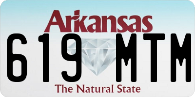 AR license plate 619MTM
