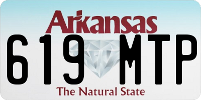 AR license plate 619MTP