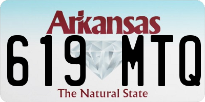 AR license plate 619MTQ