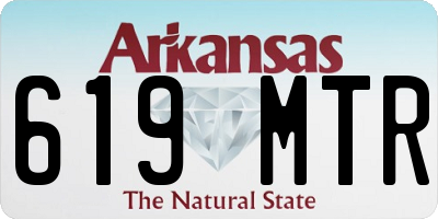AR license plate 619MTR