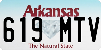 AR license plate 619MTV