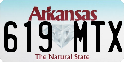 AR license plate 619MTX