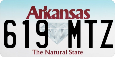 AR license plate 619MTZ
