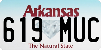 AR license plate 619MUC