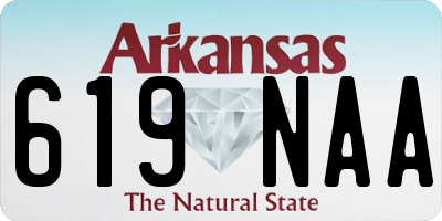 AR license plate 619NAA