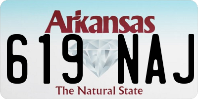 AR license plate 619NAJ