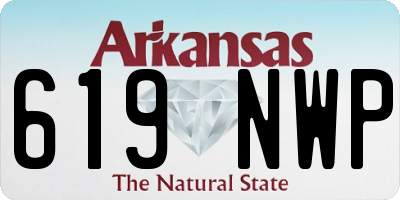AR license plate 619NWP