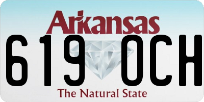 AR license plate 619OCH