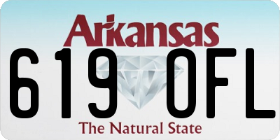 AR license plate 619OFL