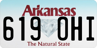 AR license plate 619OHI