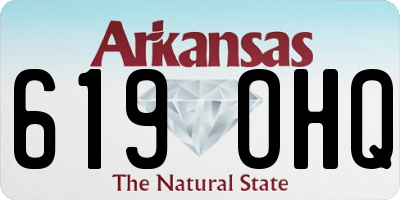AR license plate 619OHQ