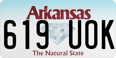 AR license plate 619UOK