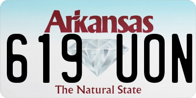 AR license plate 619UON