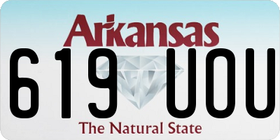 AR license plate 619UOU