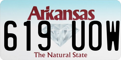 AR license plate 619UOW