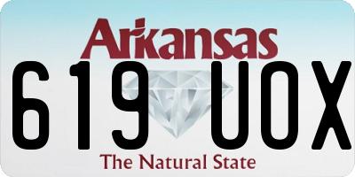 AR license plate 619UOX