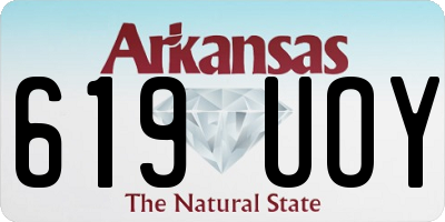 AR license plate 619UOY