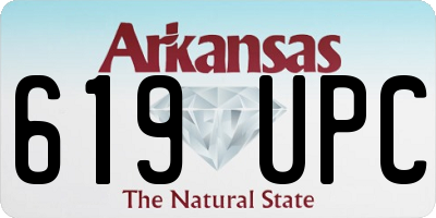 AR license plate 619UPC