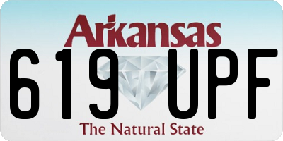 AR license plate 619UPF