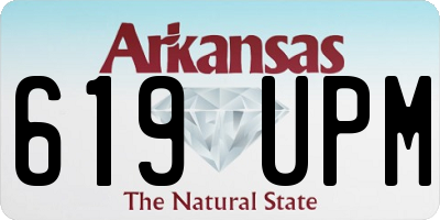 AR license plate 619UPM