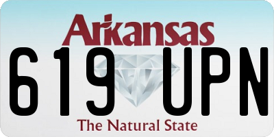 AR license plate 619UPN