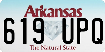 AR license plate 619UPQ