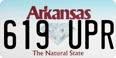 AR license plate 619UPR