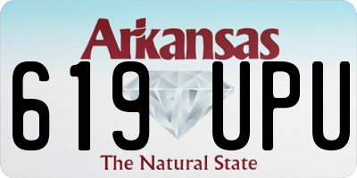 AR license plate 619UPU